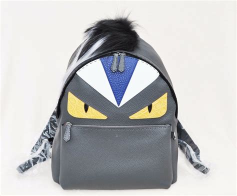 fendi studded monster backpack|fendi monster backpack men.